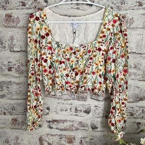 Lost & Wander Flower Blouse Size Small